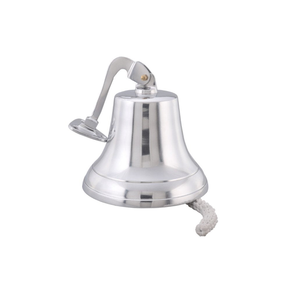 Classic Style Decorative Aluminum Bell With Wall Bracket Silver