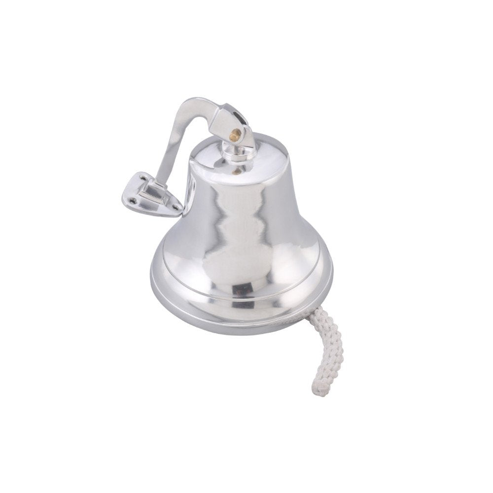 Classic Style Decorative Aluminum Bell With Wall Bracket Silver