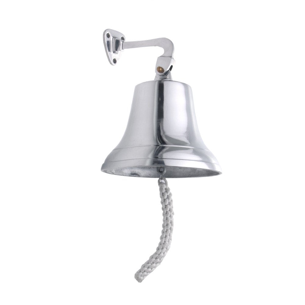 Classic Style Decorative Aluminum Bell With Wall Bracket Silver