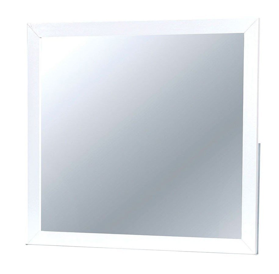 Prismo Transitional Mirror Transitional Style White