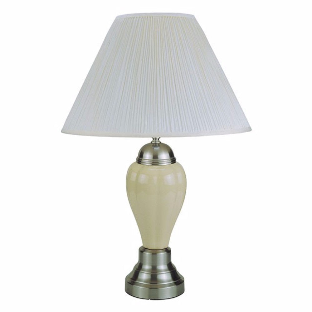 Niki Traditional Style Table Lamp Set of 6 Ivory