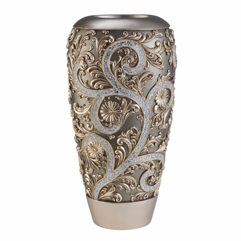 Estelle Transitional Decorative Vase Champagne Silver Set Of 2