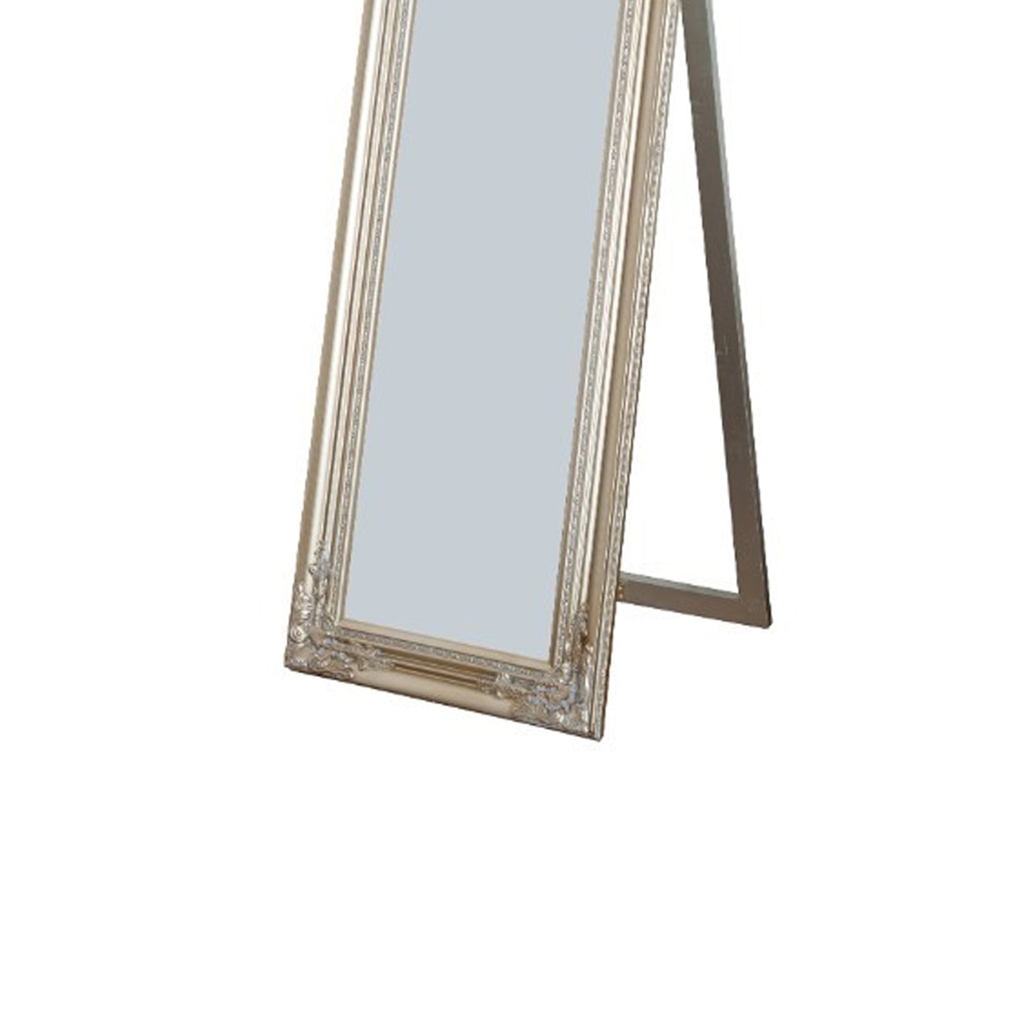 Camilla Full Length Standing Mirror With Decorative Design Champagne