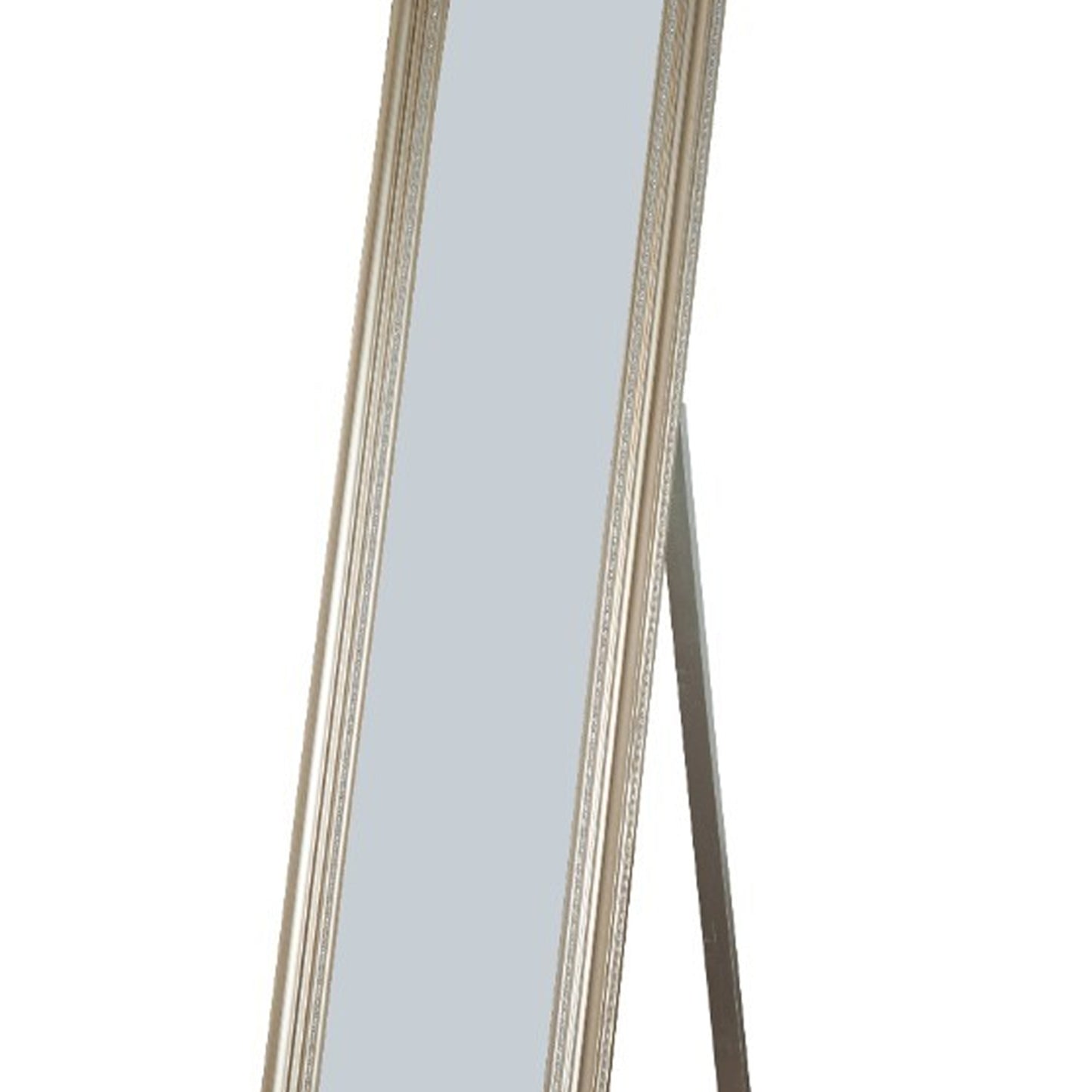 Camilla Full Length Standing Mirror With Decorative Design Champagne