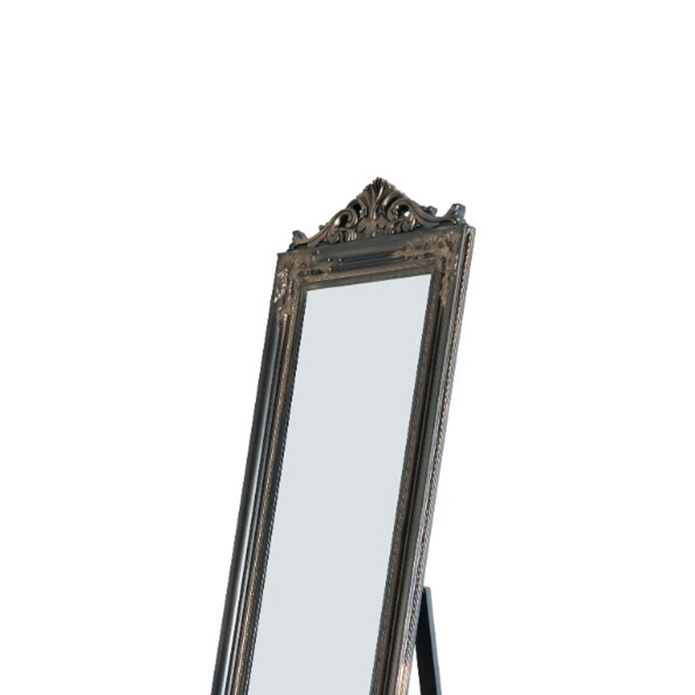 Camilla Full Length Standing Mirror With Decorative Design Copper