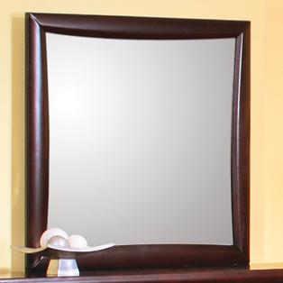 Transitional Dresser Mirror Cappuccino Brown