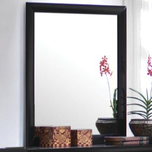 Contemporary Landscape Mirror Black