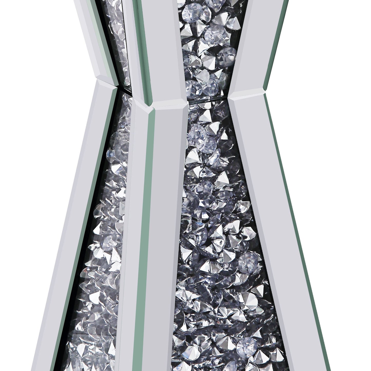 Wood And Glass Candle Holder With Hour Glass Shape Clear Set Of Two Large