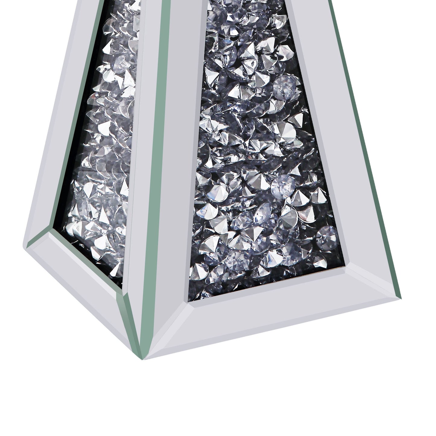 Wood And Glass Candle Holder With Hour Glass Shape Clear Set Of Two Large