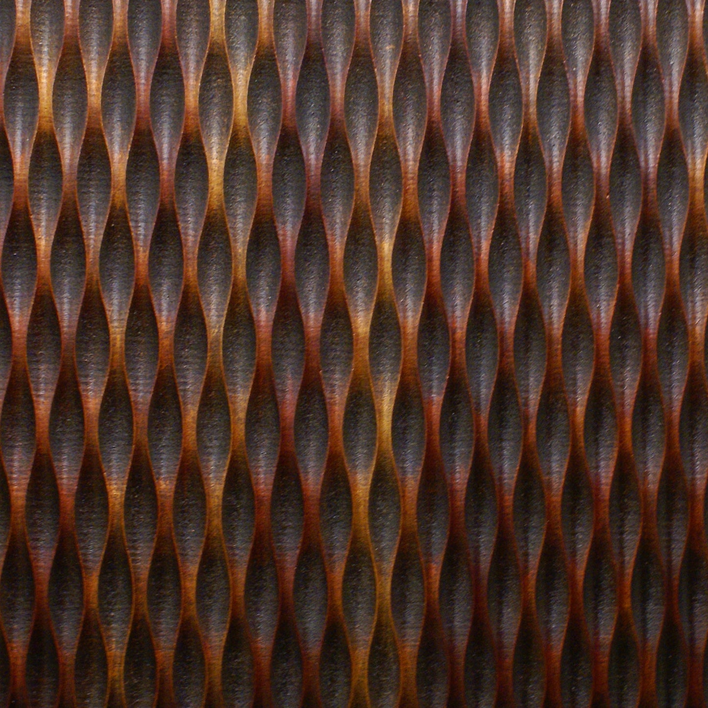 Modern Style Wooden Wall Decor With Patterned Carving Small Brown