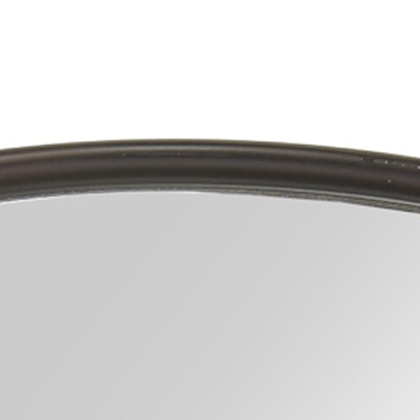 Contemporary Round Metal Framed Wall Mirror Large Bronze And Silver