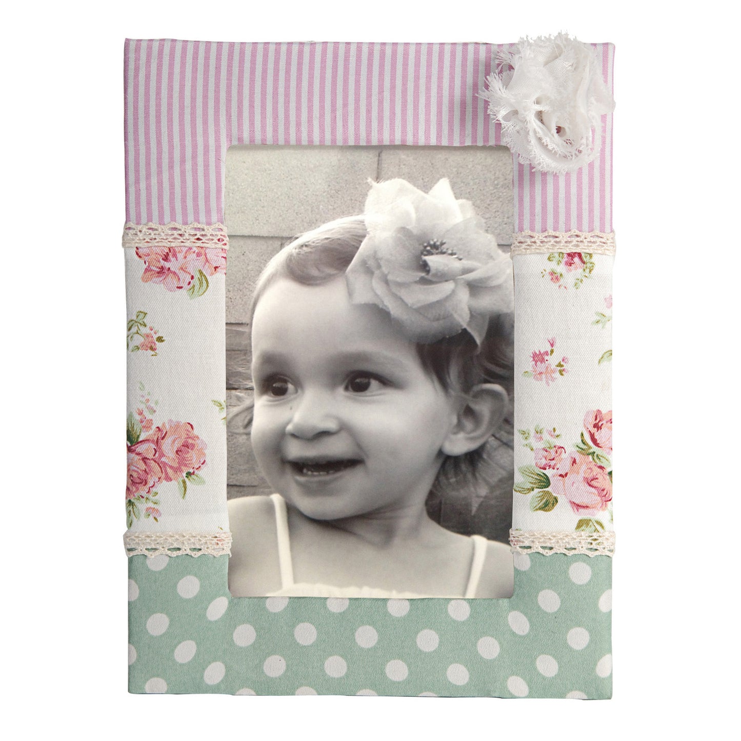 Wooden Photo Frame With Feminine Undertone Multicolor