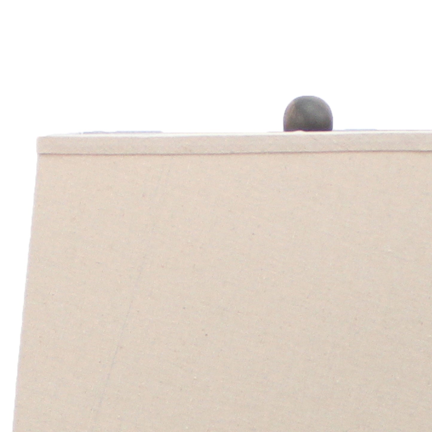 Clock Design Metal Table Lamp With Tapered Shade white And Beige