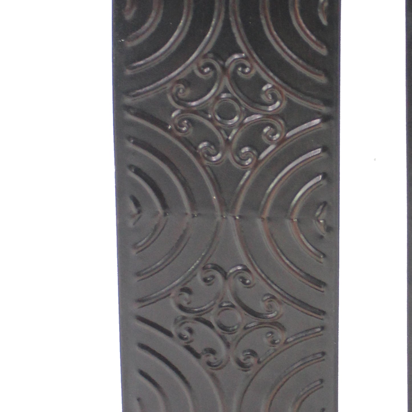 Metal Sconce Candle Holder With Embossed Intricate Carvings Bronze
