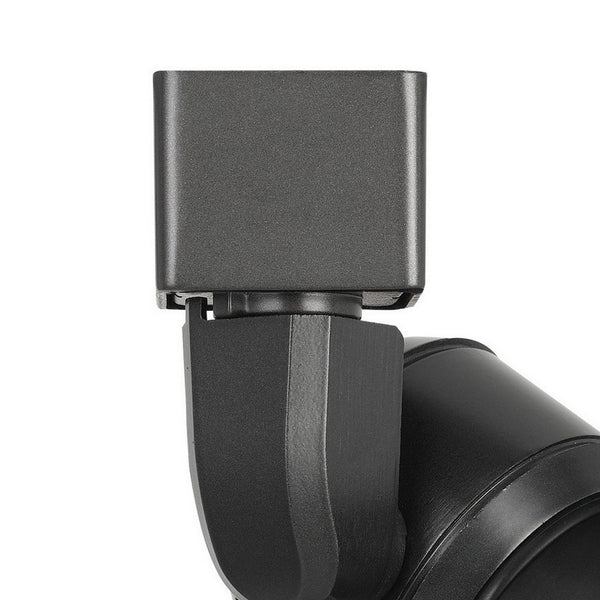 10W Integrated LED Metal Track Fixture with Cone Head Dark Black