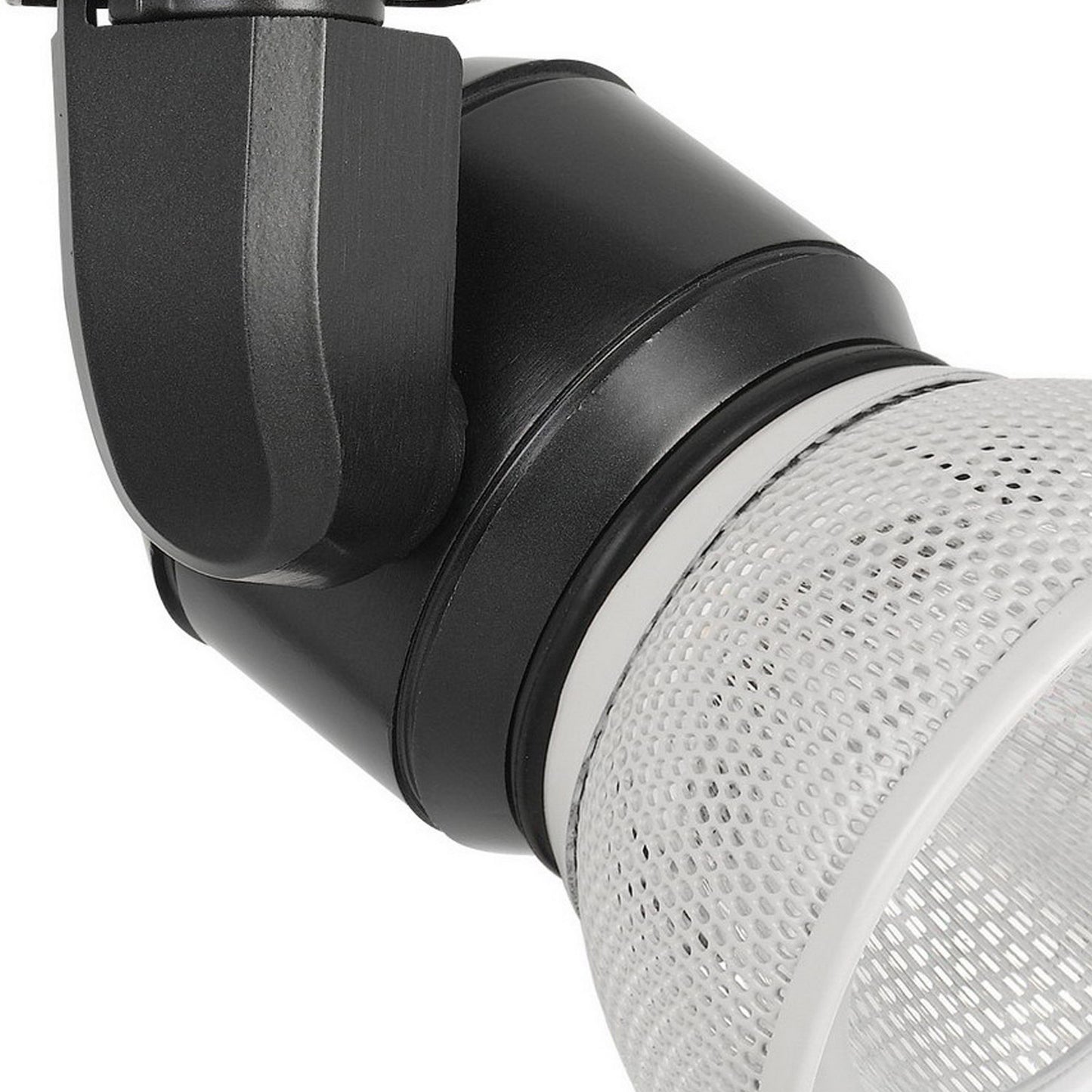 10W Integrated LED Metal Track Fixture with Mesh Head Black and White