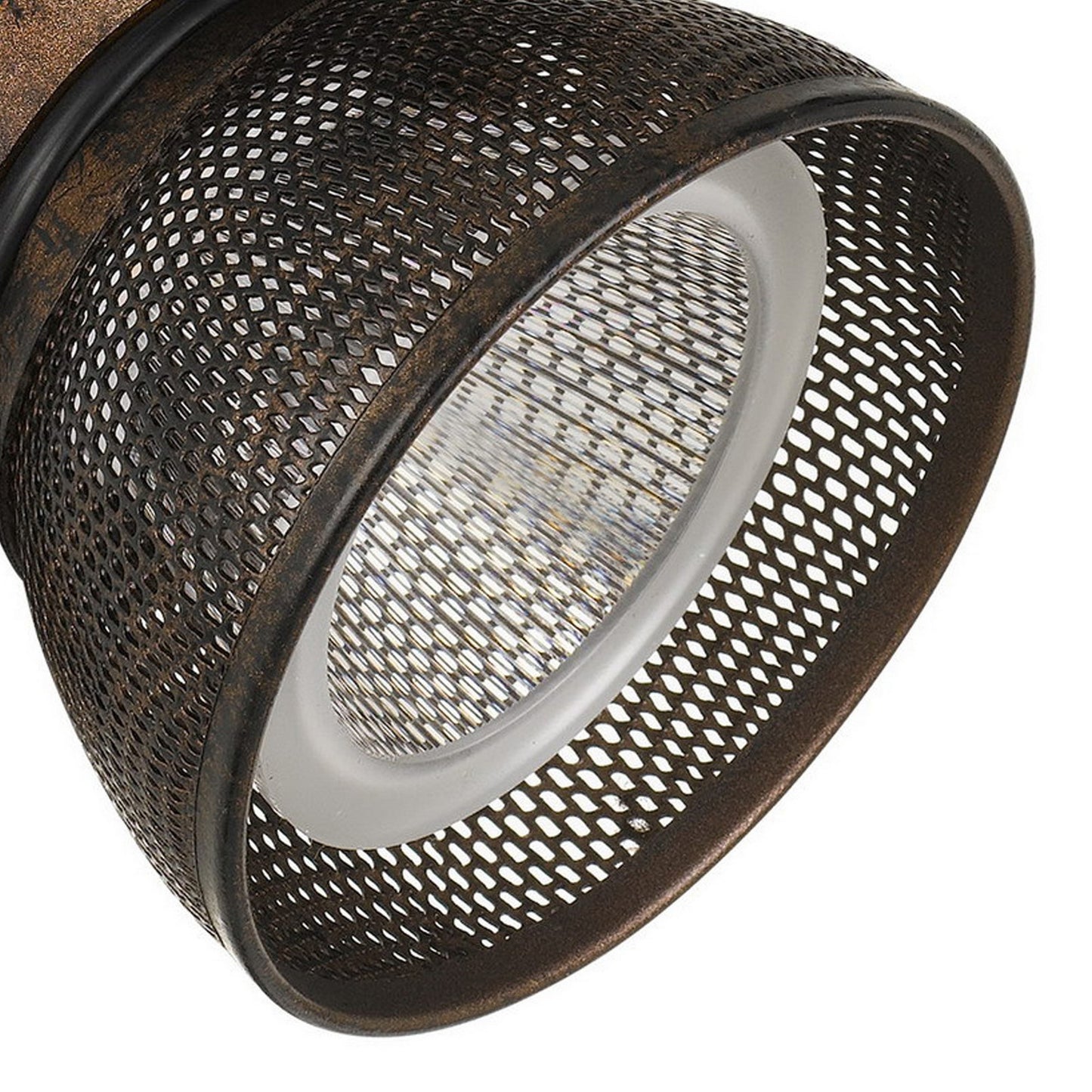 10W Integrated LED Metal Track Fixture with Mesh Head Bronze