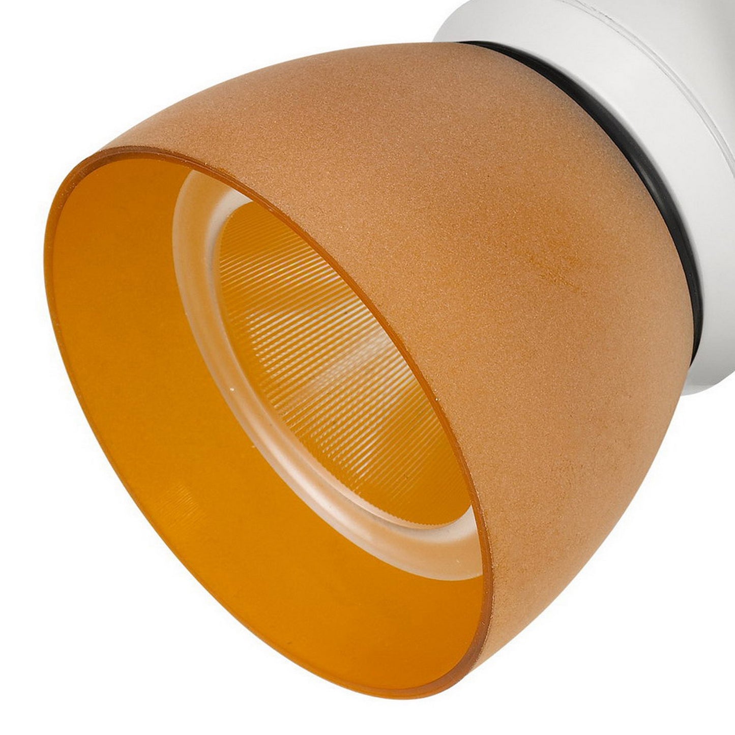 10W Integrated LED Track Fixture with Polycarbonate Head Orange and White
