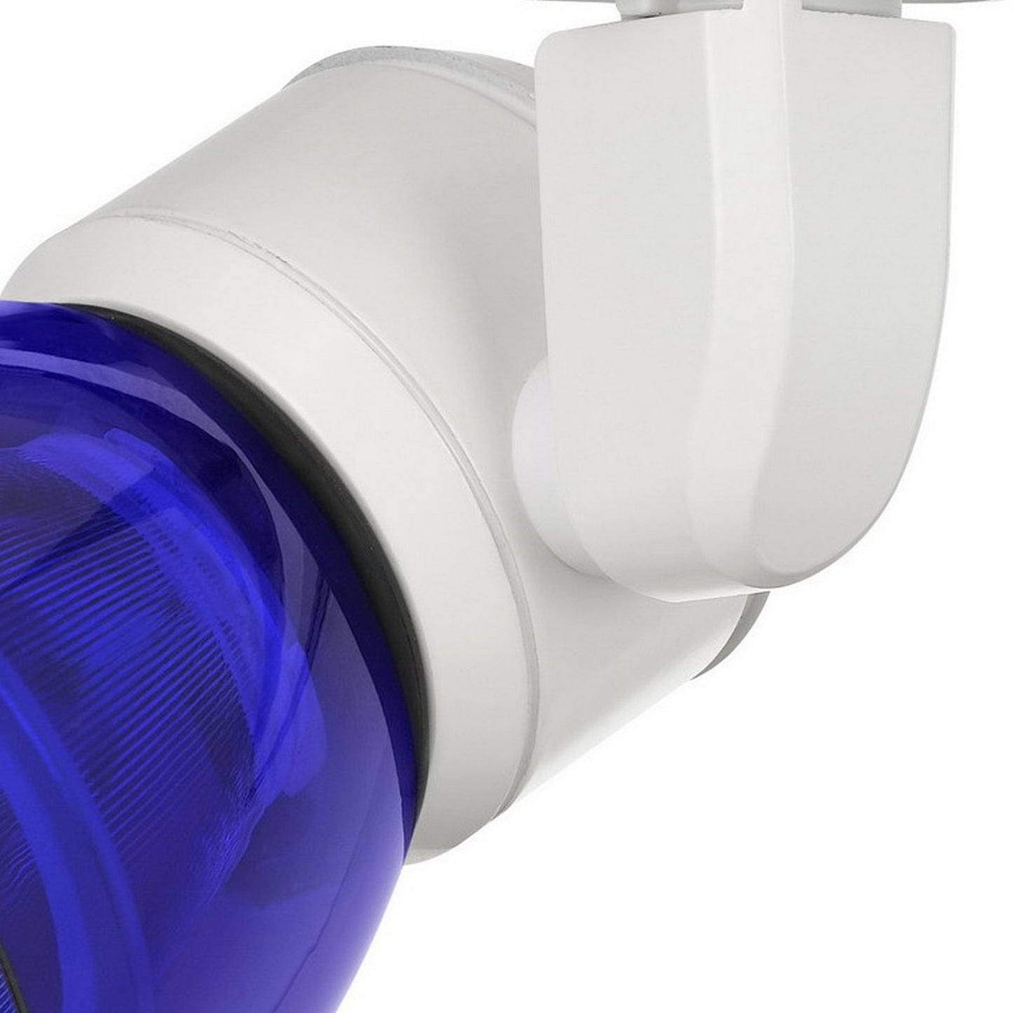 10W Integrated LED Track Fixture with Polycarbonate Head White and Blue