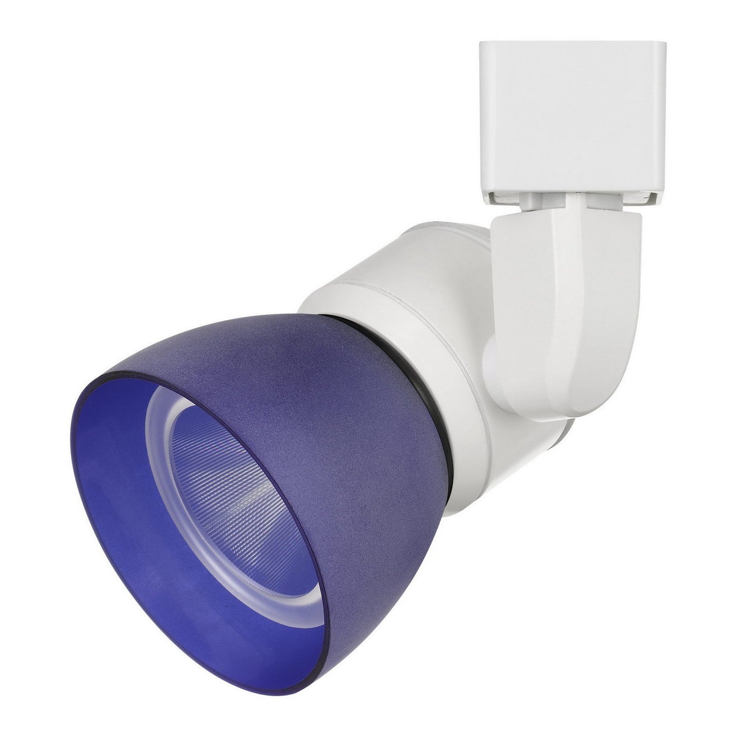 10W Integrated Metal and Polycarbonate LED Track Fixture White and Blue