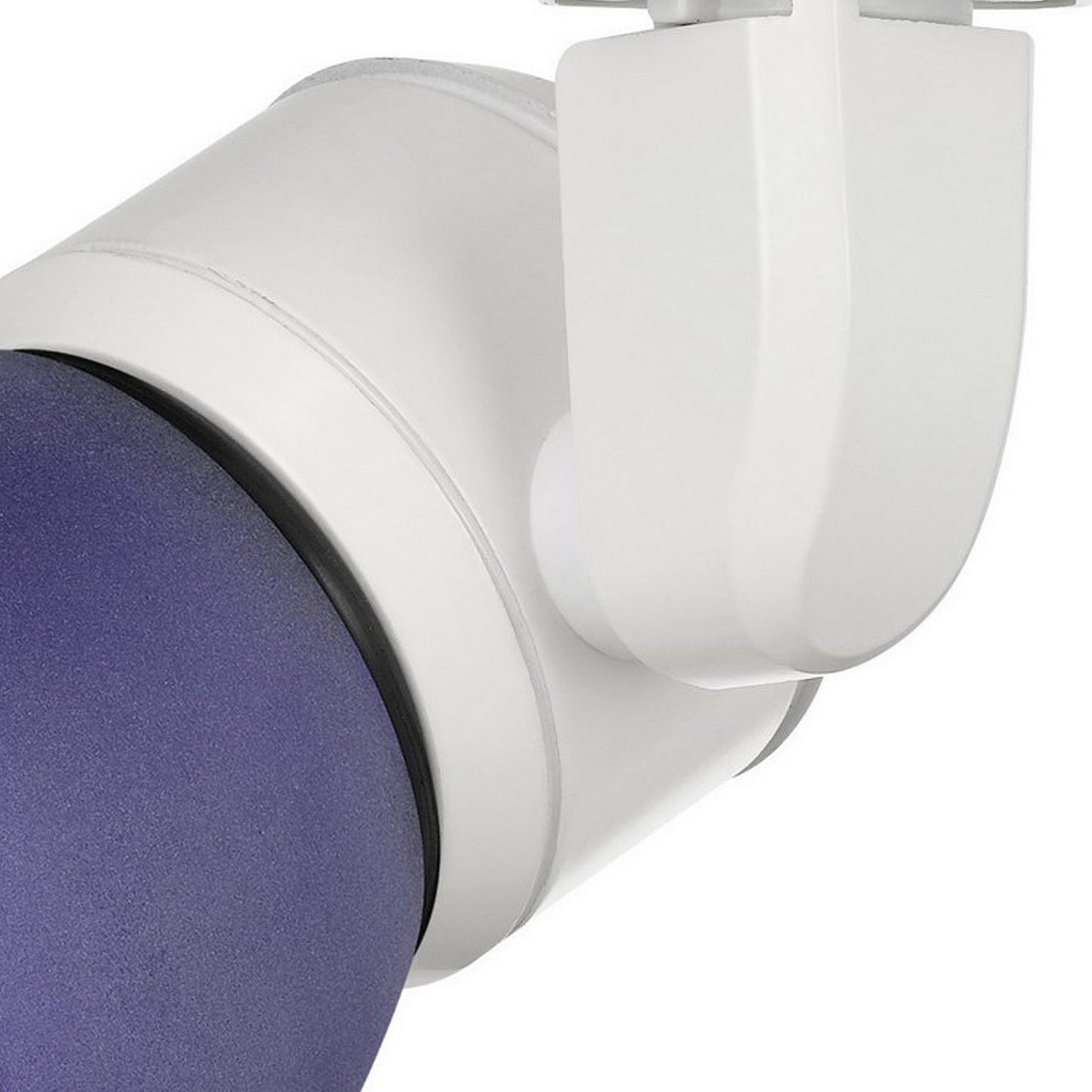 10W Integrated Metal and Polycarbonate LED Track Fixture White and Blue