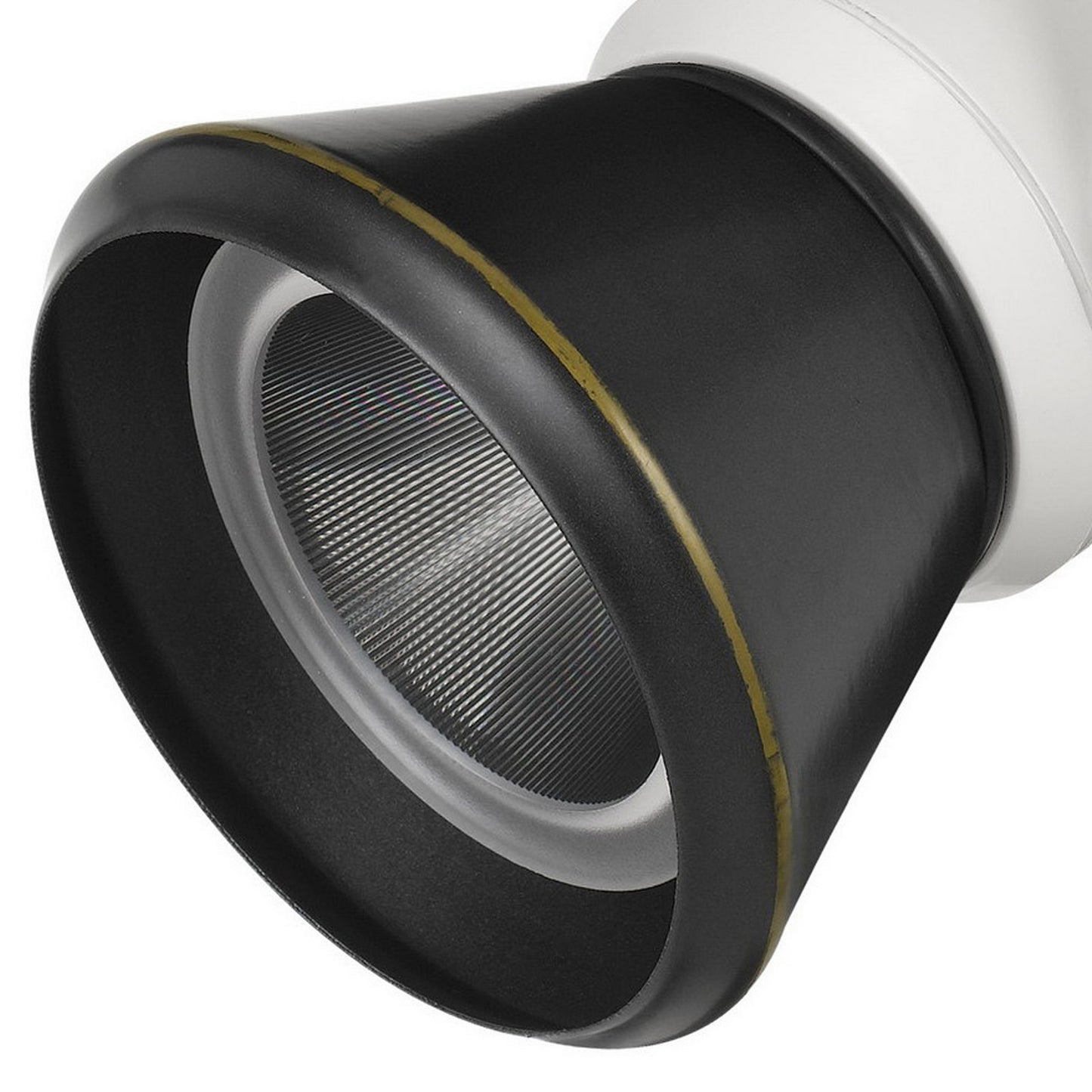 10W Integrated Cone Head LED Metal Track Fixture White and Black