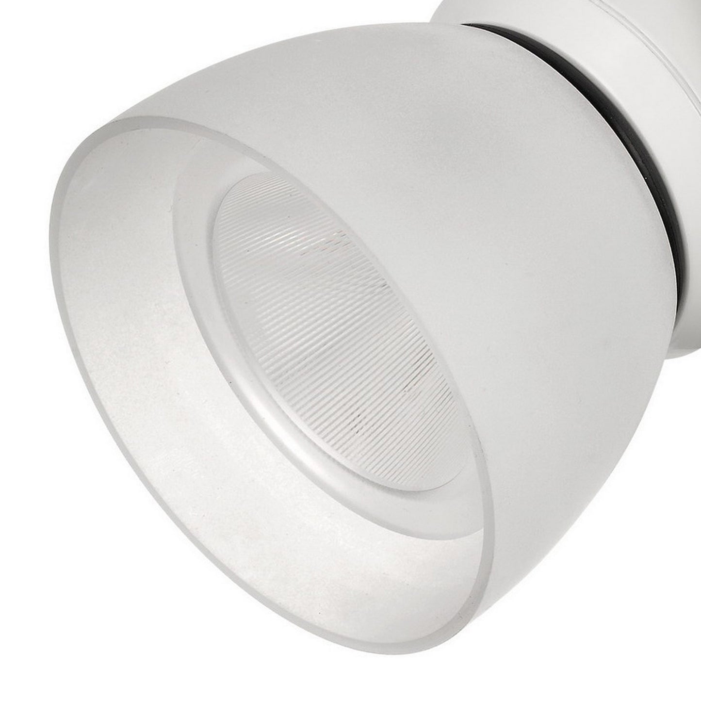 10W Integrated LED Track Fixture with Polycarbonate Head White