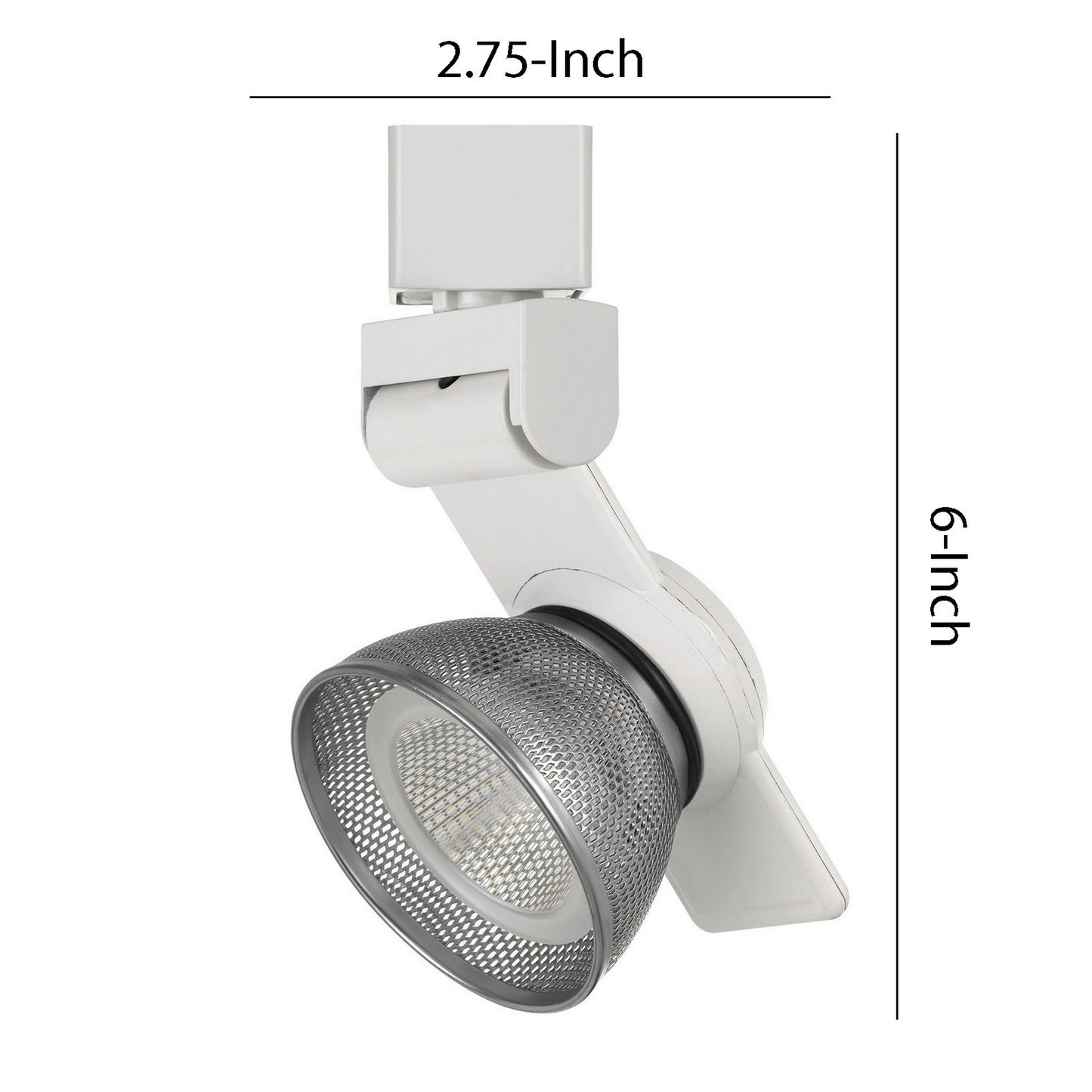 12W Integrated LED Metal Track Fixture with Mesh Head Gray and Black