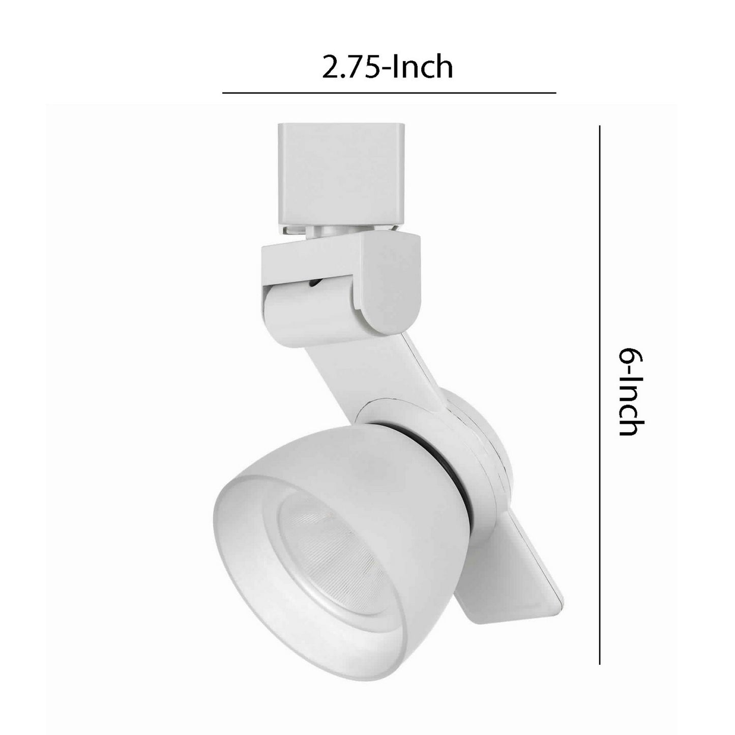 12W Integrated LED Metal Track Fixture with Oval Design HeadWhite