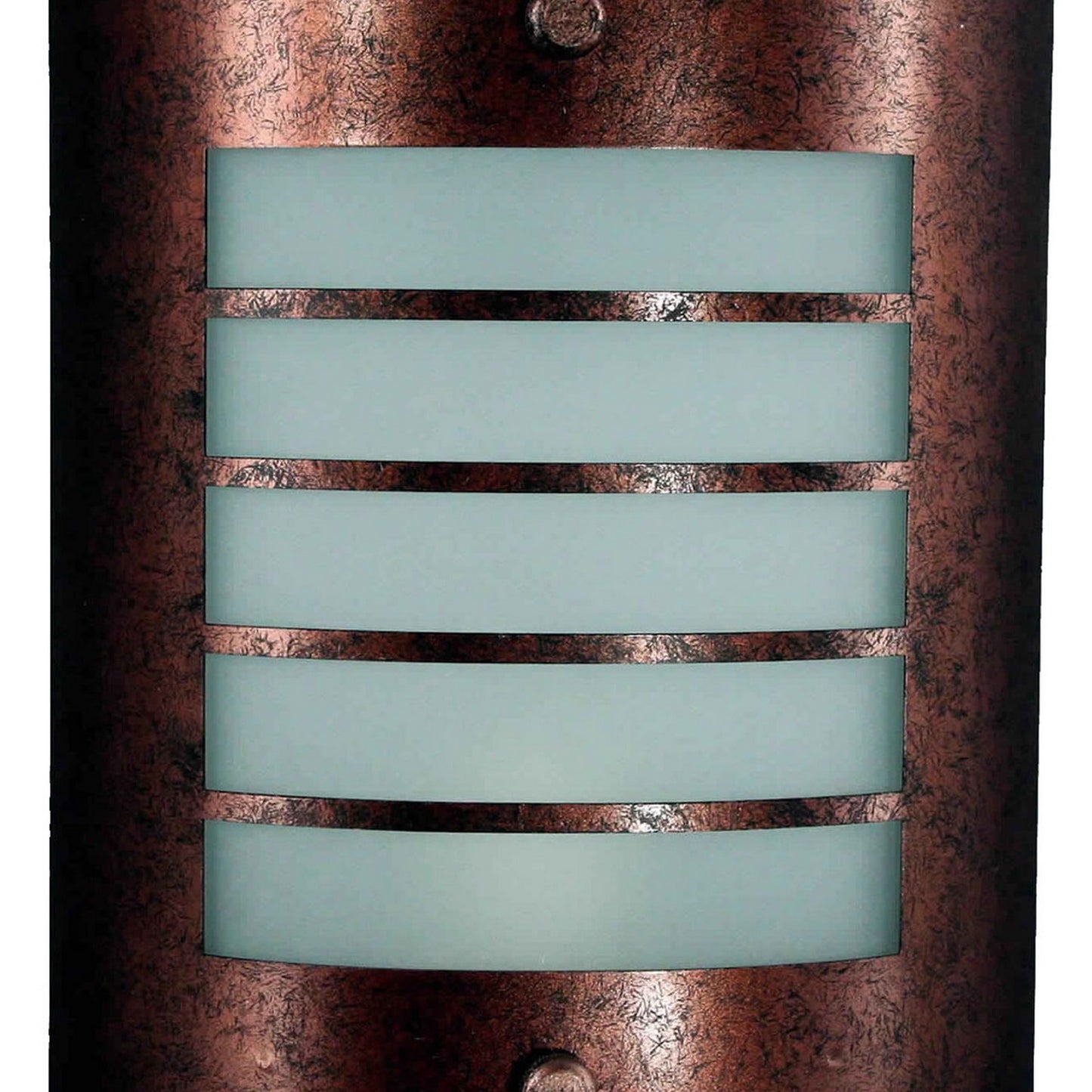 18w Wall Lamp With Acrylic Plate And Cut Out Frame Rustic Brown And White