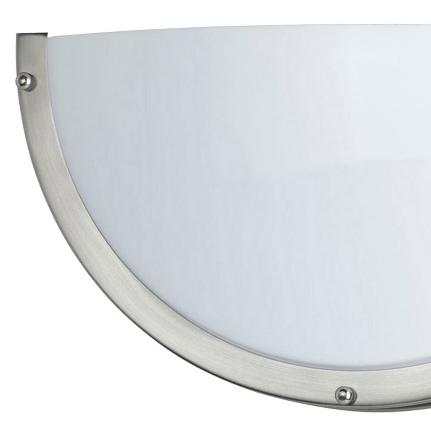 Half Moon Shaped Metal Wall Lamp With Acrylic Plate Set Of 4 White