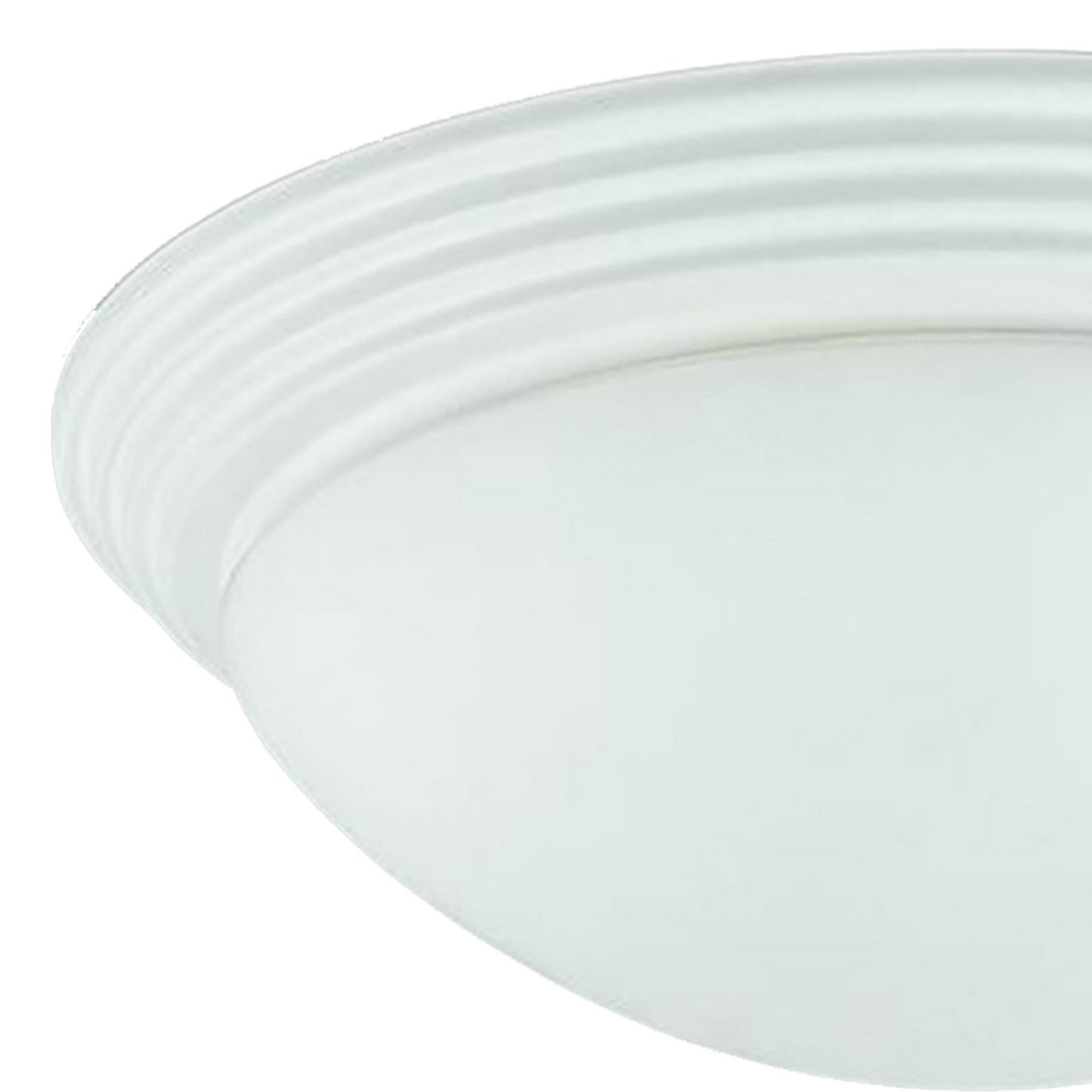 Dome Shaped Glass Ceiling Lamp with Hardwired Switch White and Clear