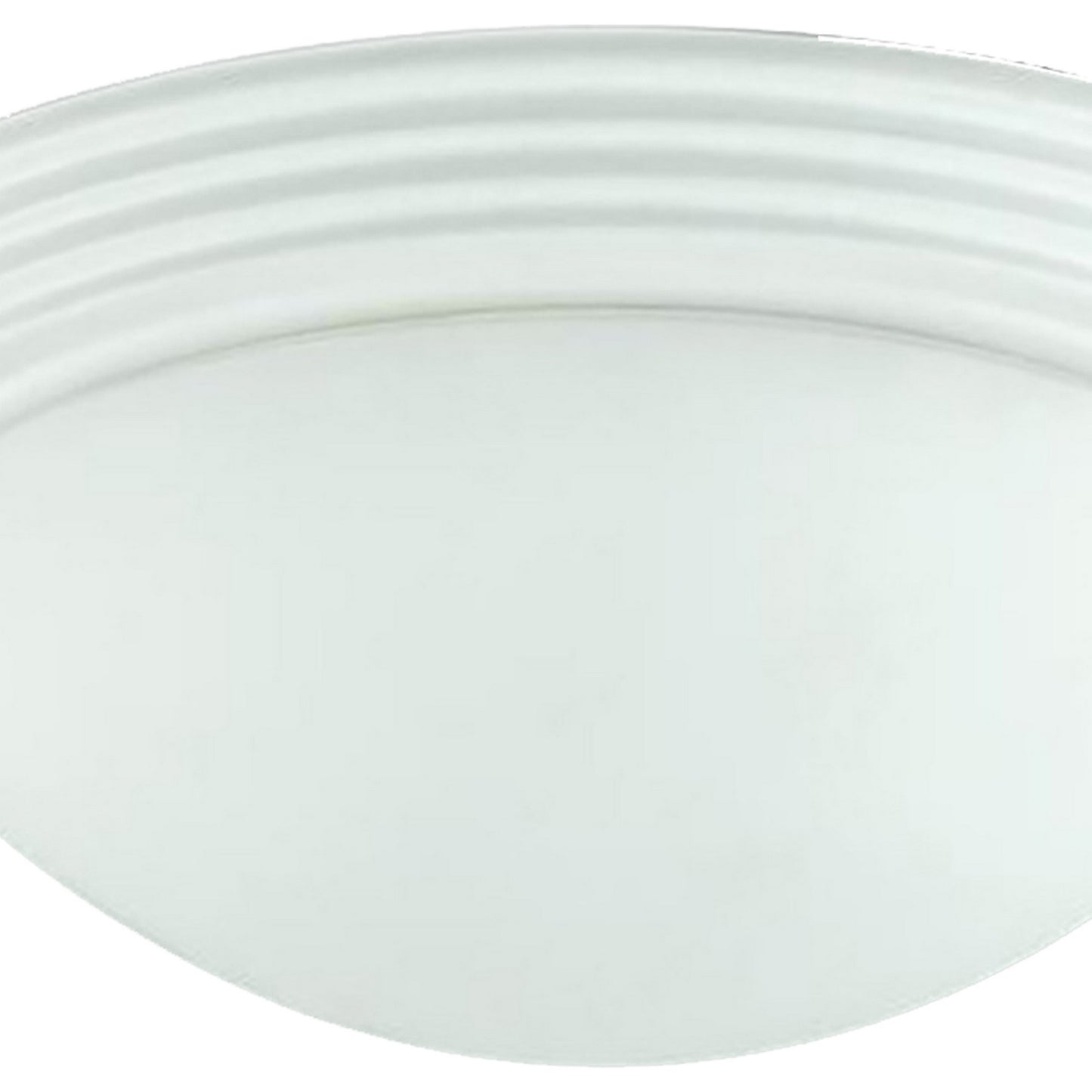 Dome Shaped Glass Ceiling Lamp with Hardwired Switch White and Clear