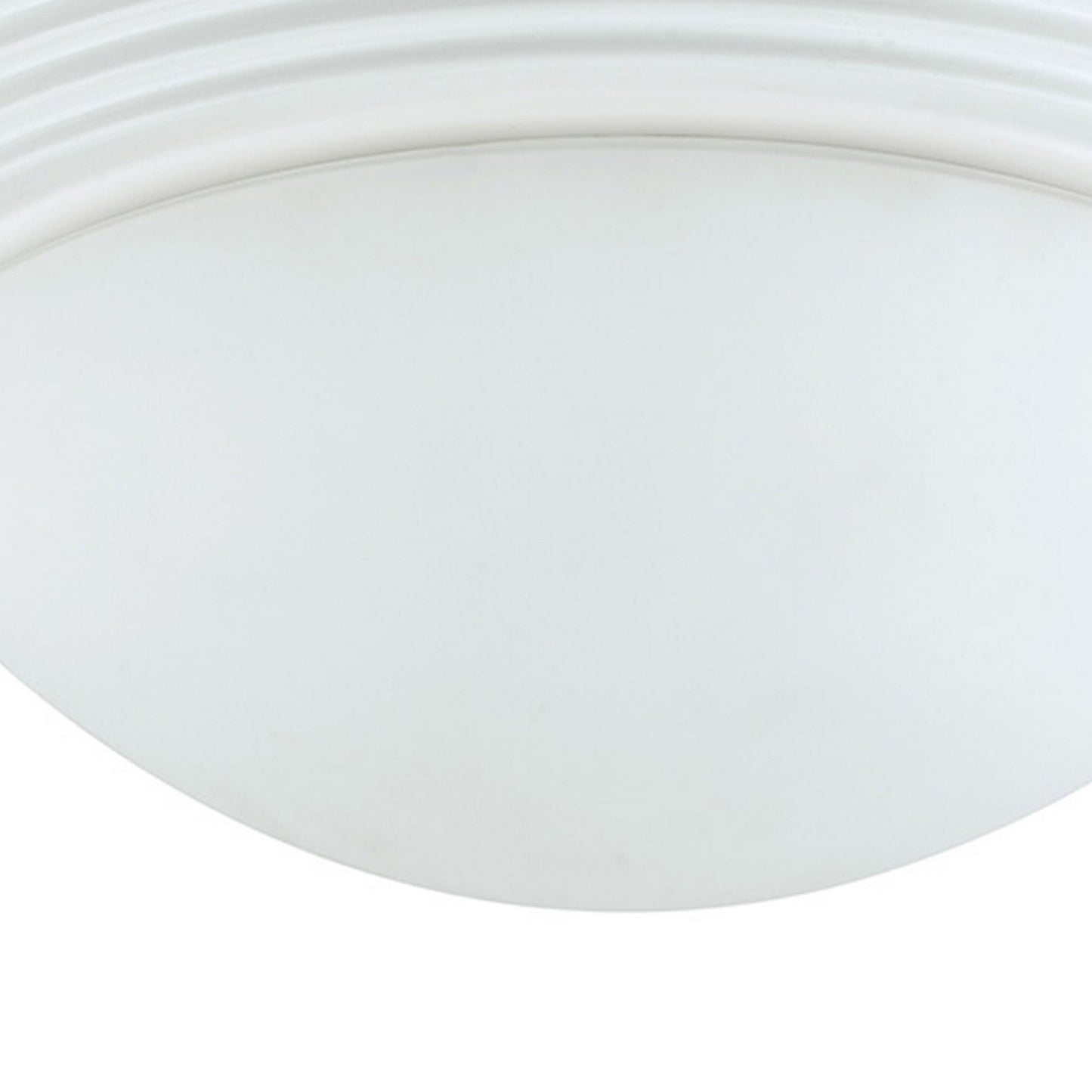 Dome Shaped Glass Ceiling Lamp with Hardwired Switch White and Clear