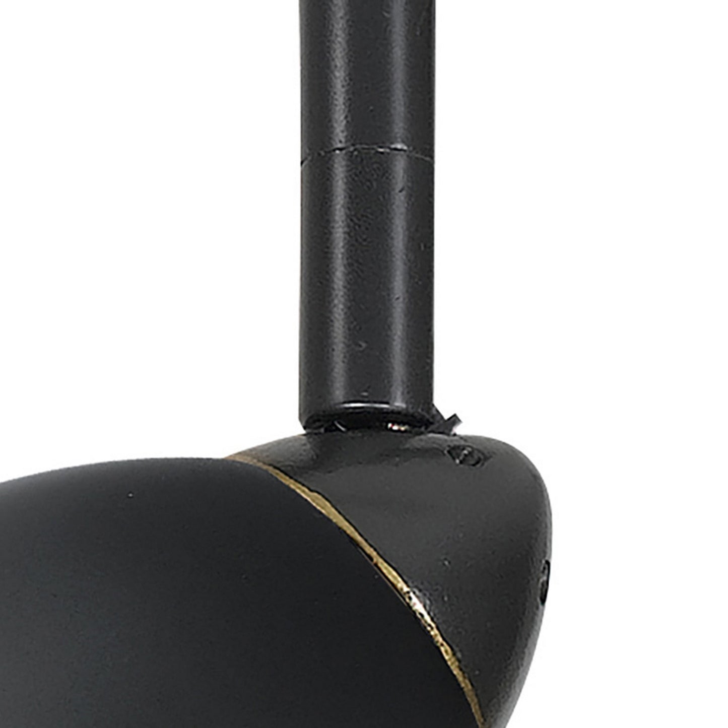 Round Metal Shade Track Light Head and Frame Dark Bronze