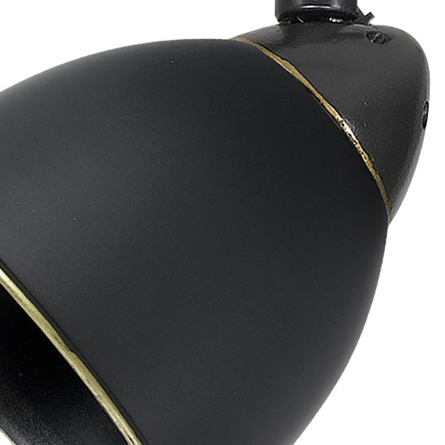 Round Metal Shade Track Light Head and Frame Dark Bronze