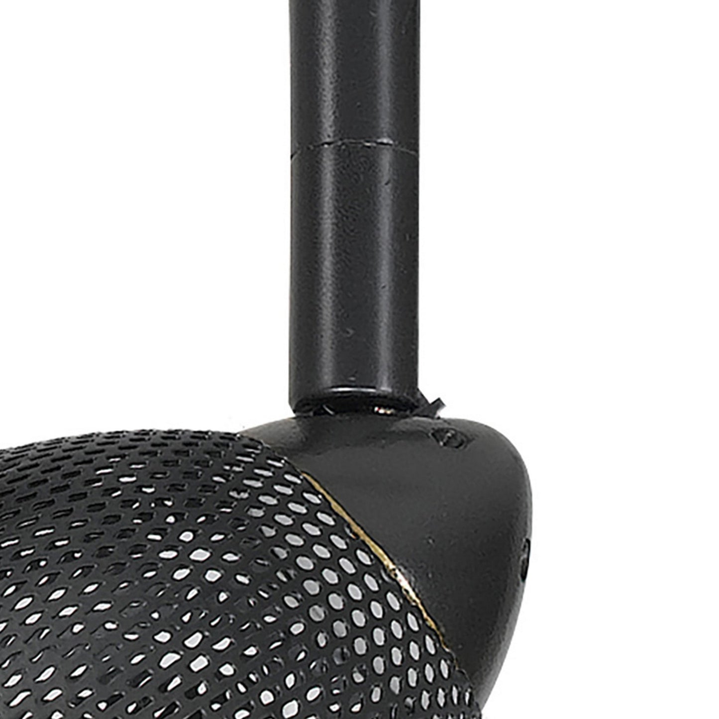 Round Metal Mesh Shade Track Light Head and Frame Dark Bronze