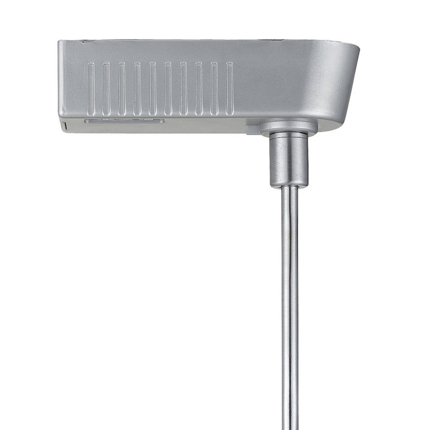 Flared Torch Design Rotational Track Light Head with 6 inch Stem Silver