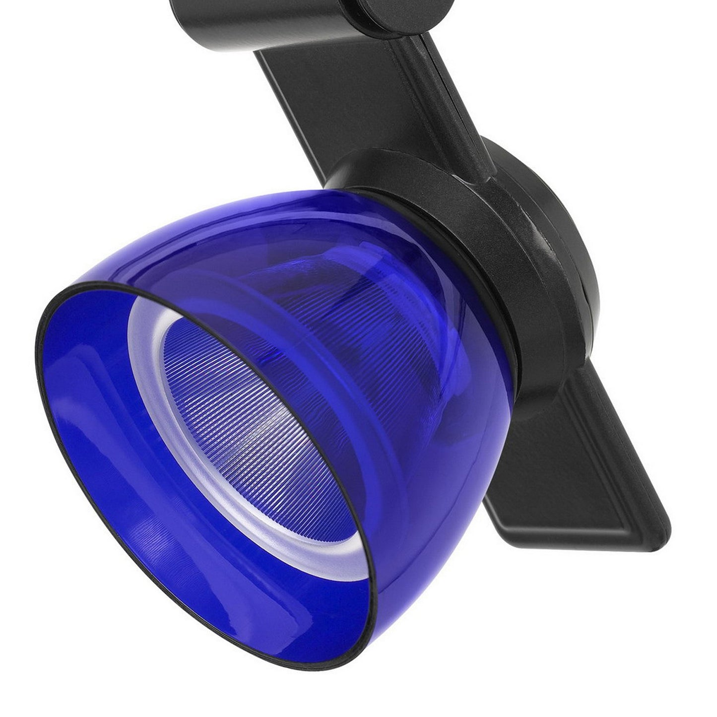 12W Integrated LED Track Fixture with Polycarbonate Head Black and Blue