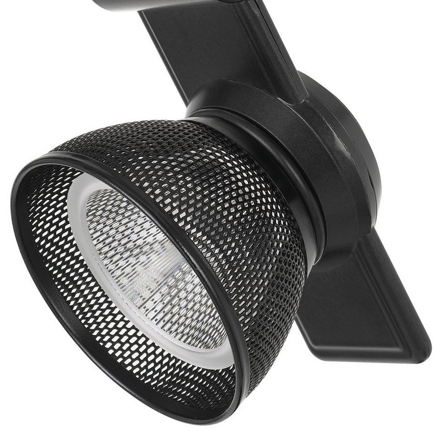 12W Integrated LED Metal Track Fixture with Mesh Head Black