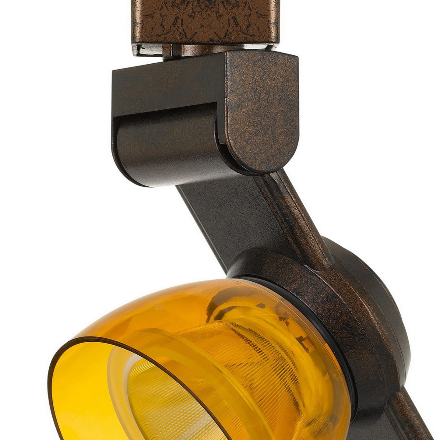 12W Integrated LED Track Fixture with Polycarbonate Head Bronze and Yellow