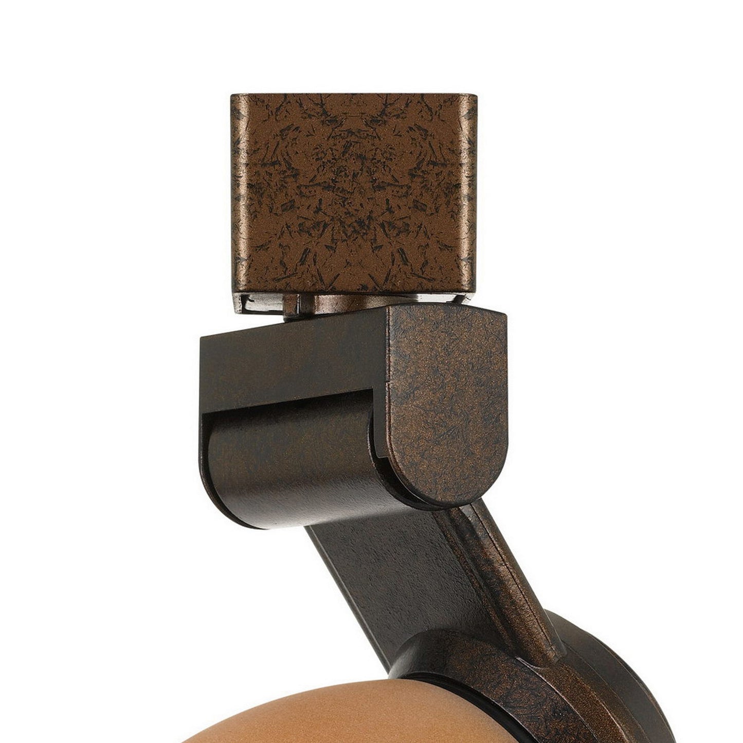 12W Integrated LED Track Fixture with Polycarbonate Head Bronze and Orange