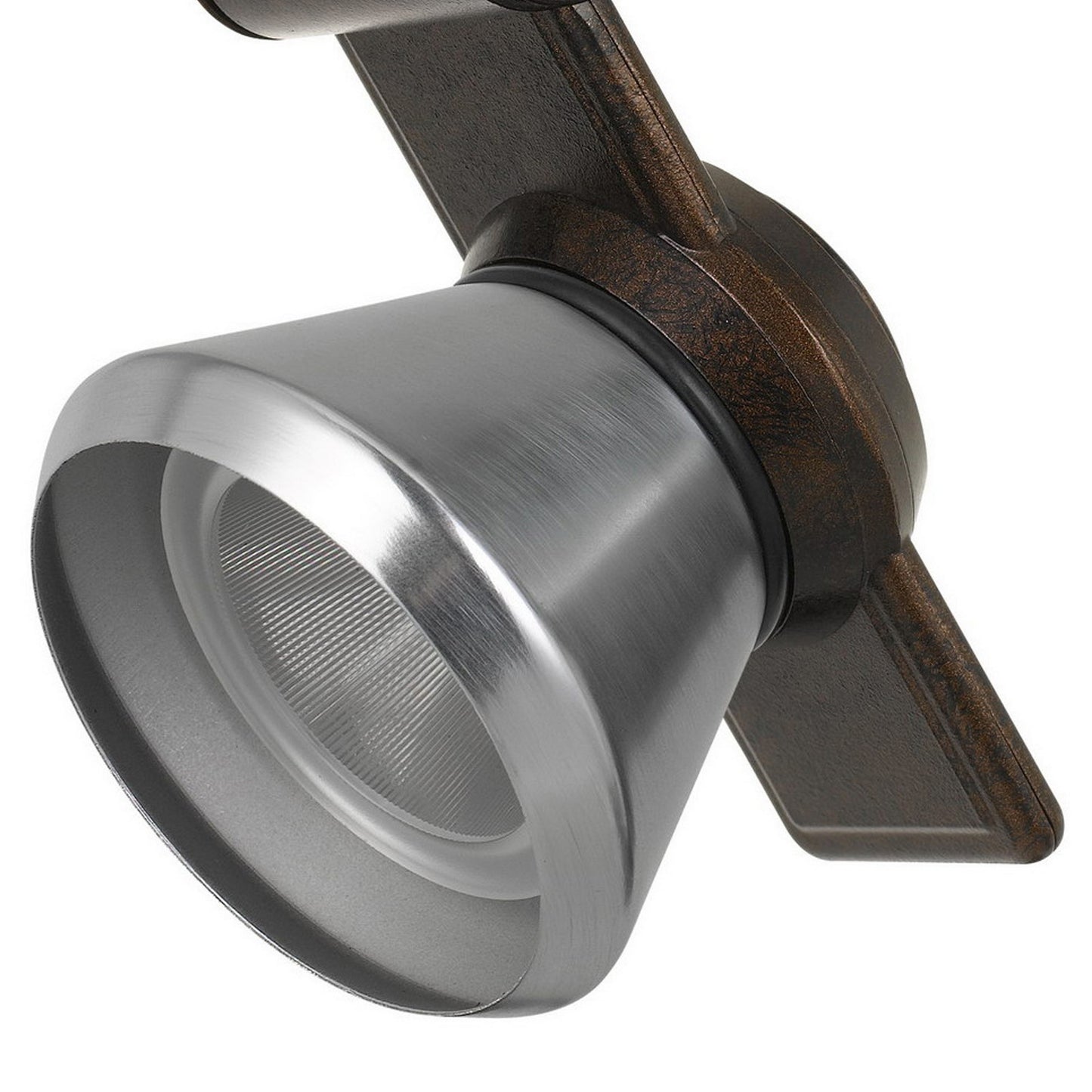 12W Integrated LED Metal Track Fixture with Cone Head Bronze and Silver