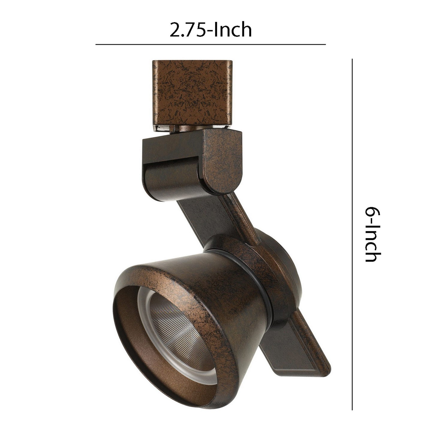 12W Integrated LED Metal Track Fixture with Cone Head Bronze