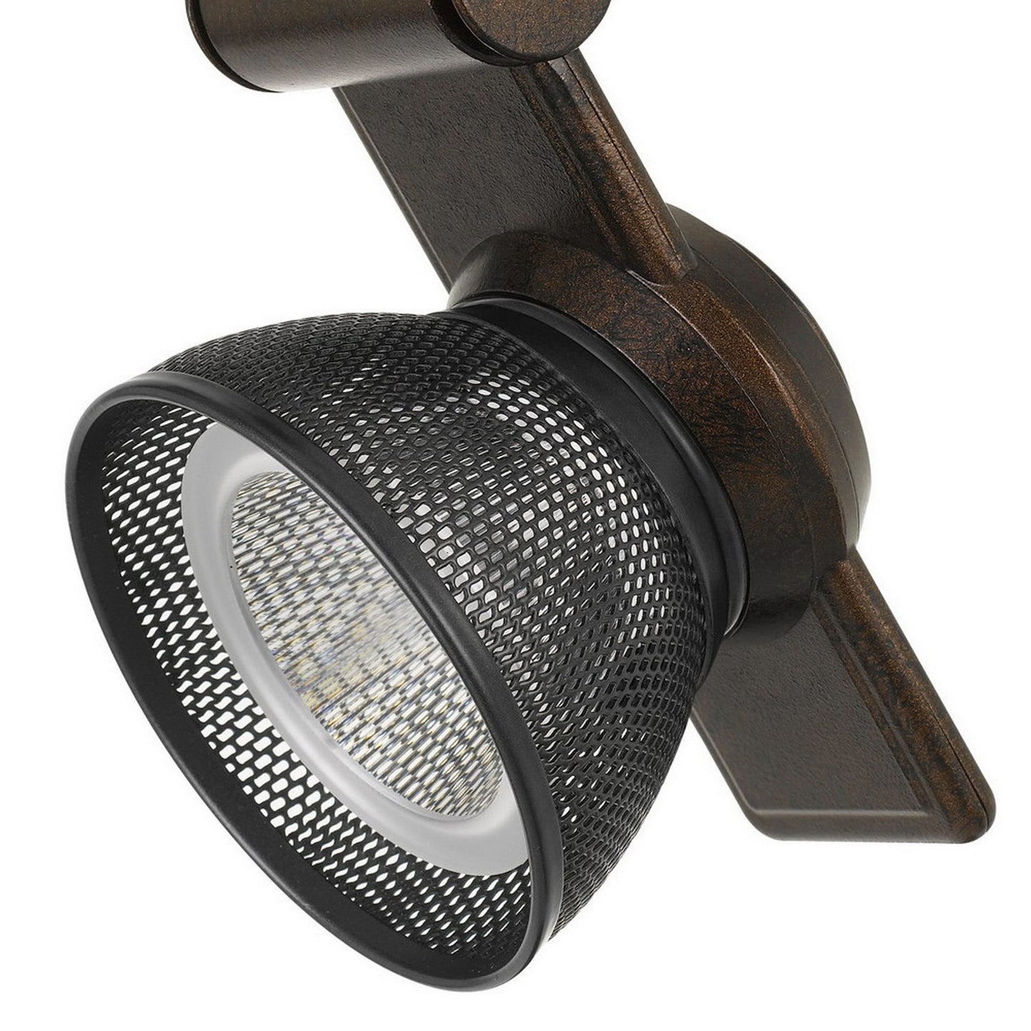 12W Integrated LED Metal Track Fixture with Mesh HeadBronze and Dark Black