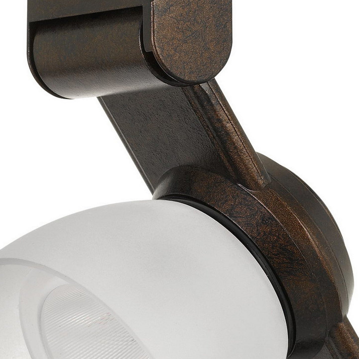 12W Integrated LED Track Fixture with Polycarbonate Head Bronze and White