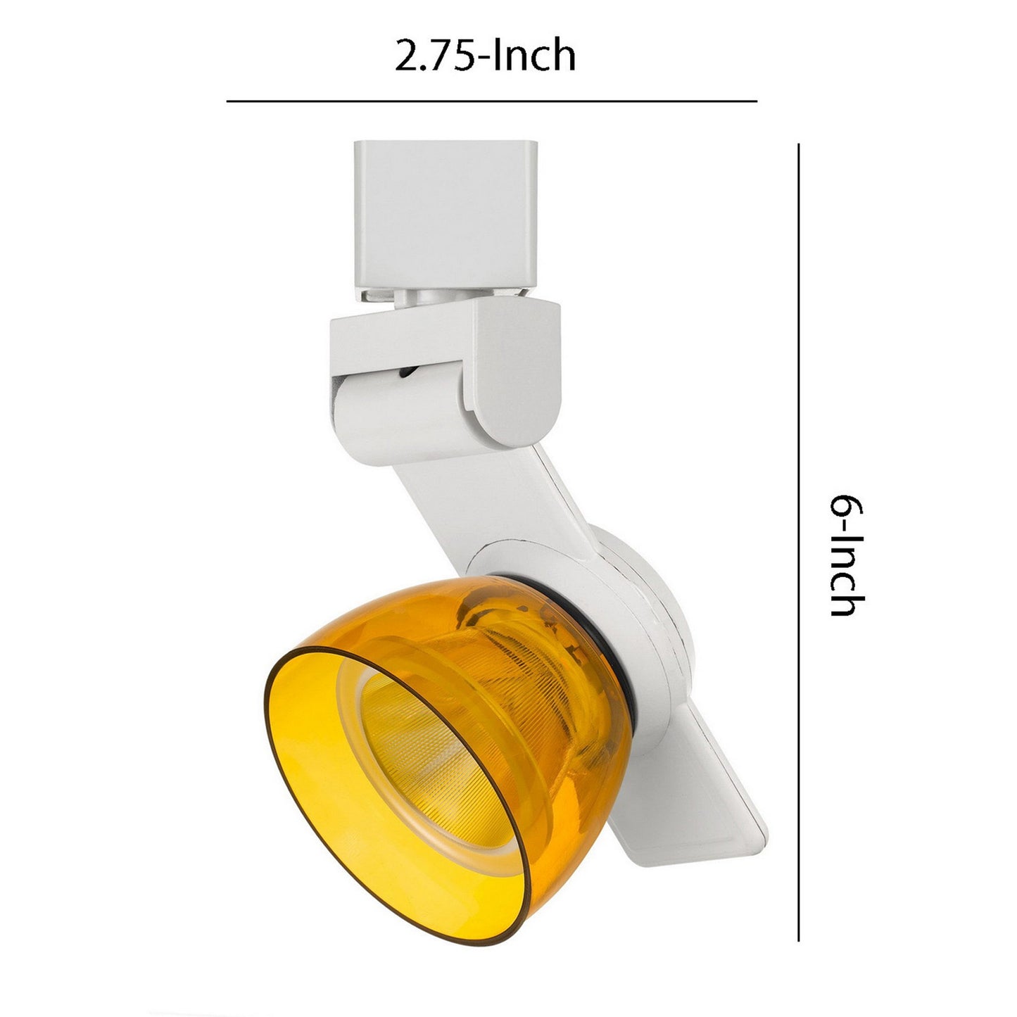 12W Integrated LED Track Fixture with Polycarbonate Head White and Yellow