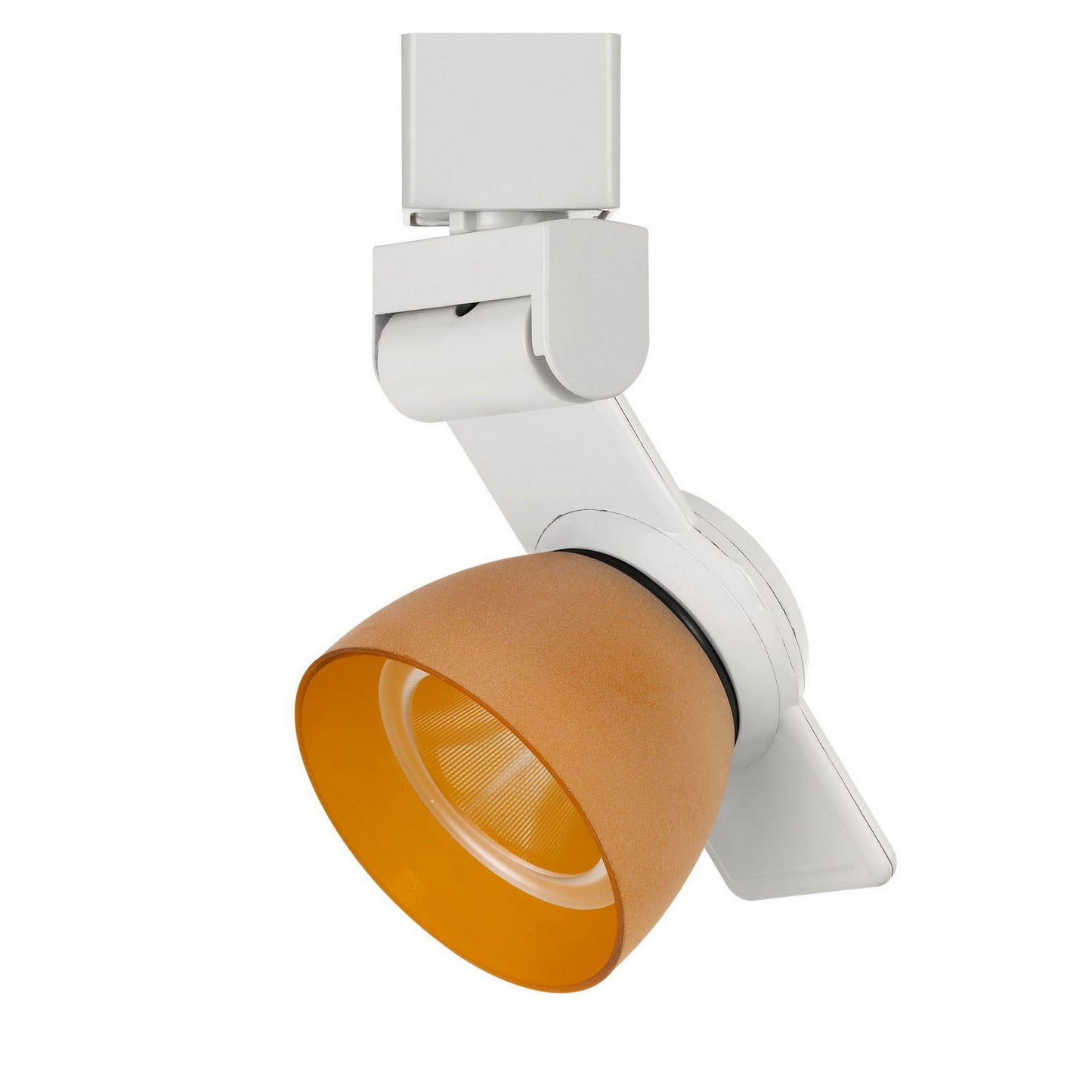 12W Integrated LED Track Fixture with Polycarbonate Head White and Orange