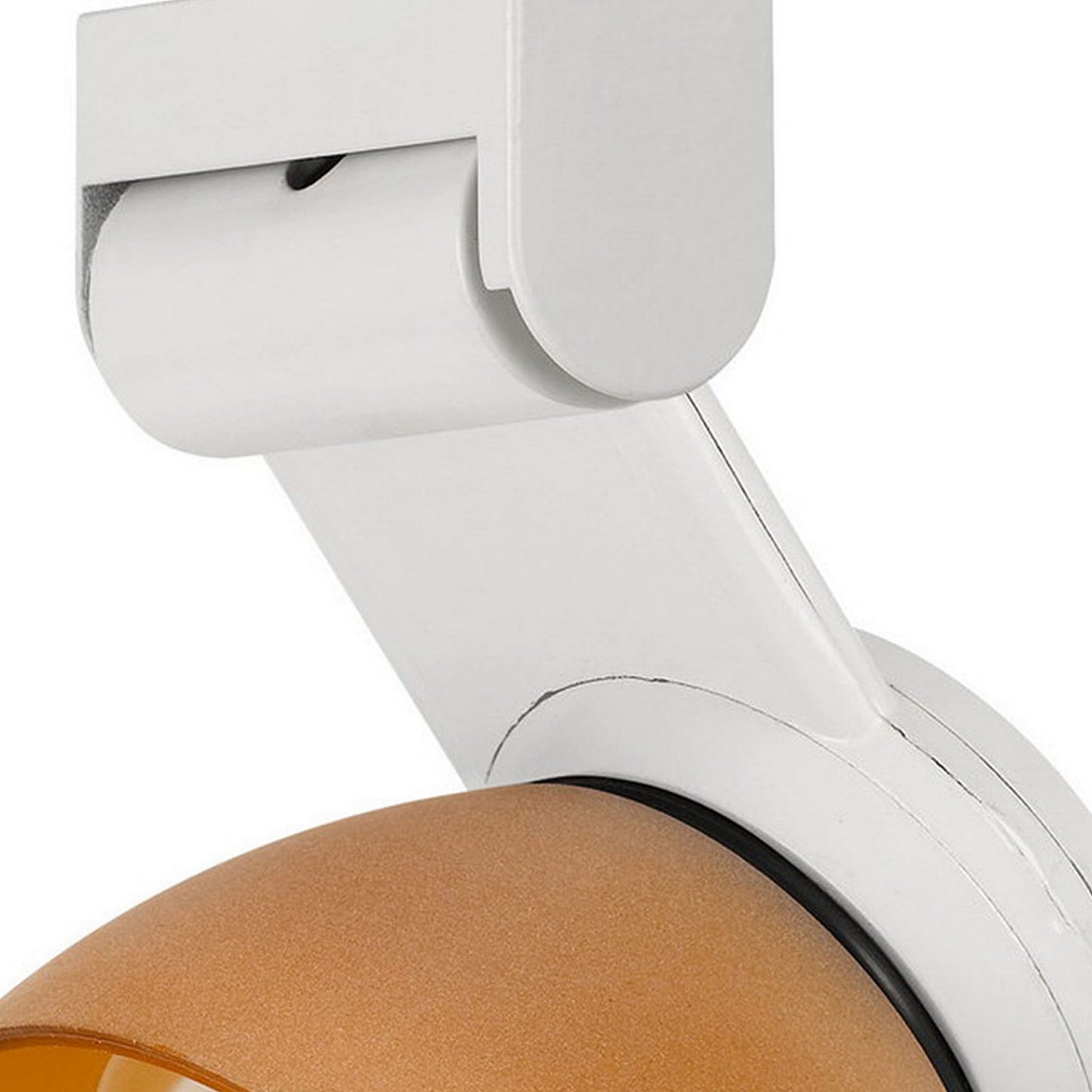 12W Integrated LED Track Fixture with Polycarbonate Head White and Orange