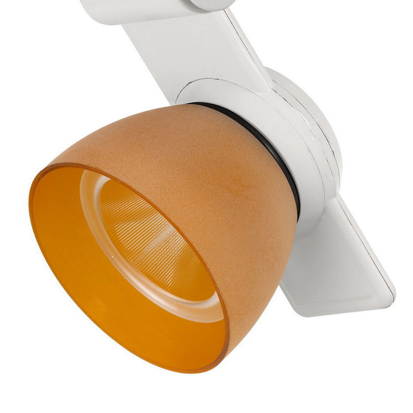 12W Integrated LED Track Fixture with Polycarbonate Head White and Orange